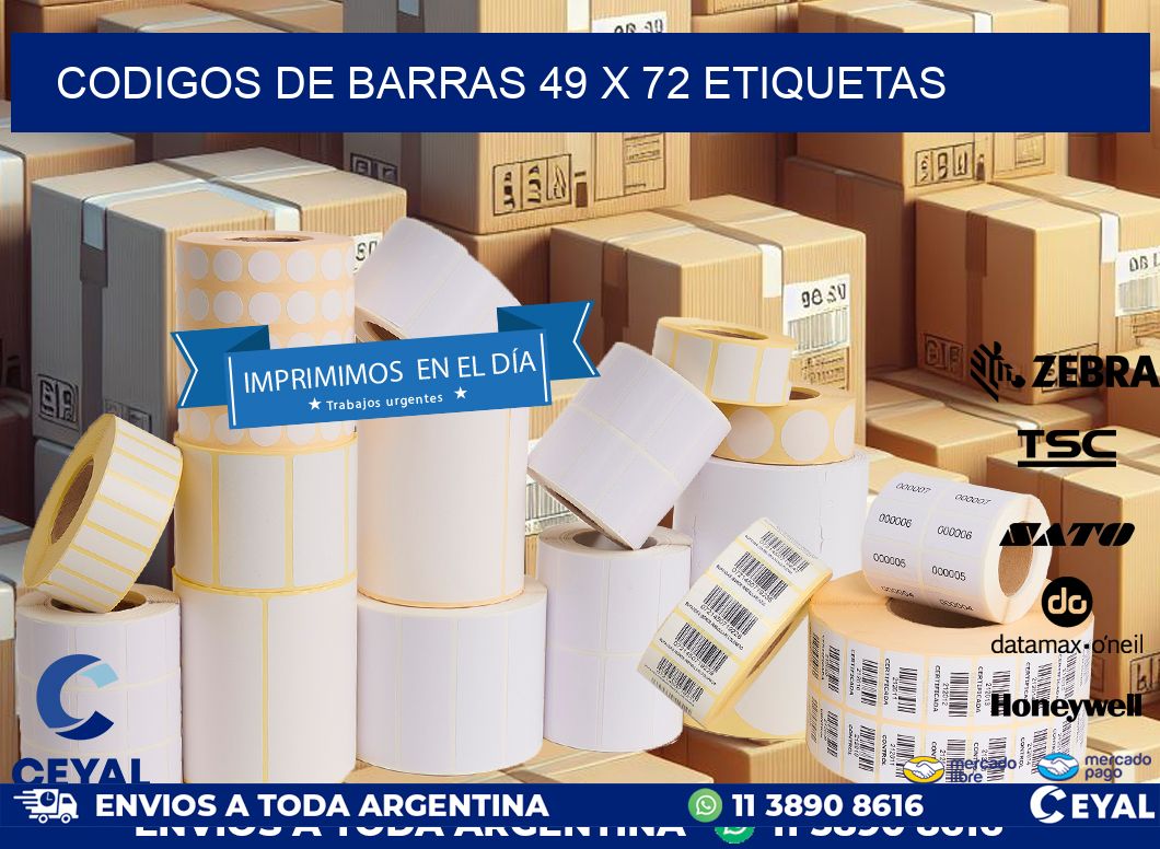 codigos de barras 49 x 72 etiquetas