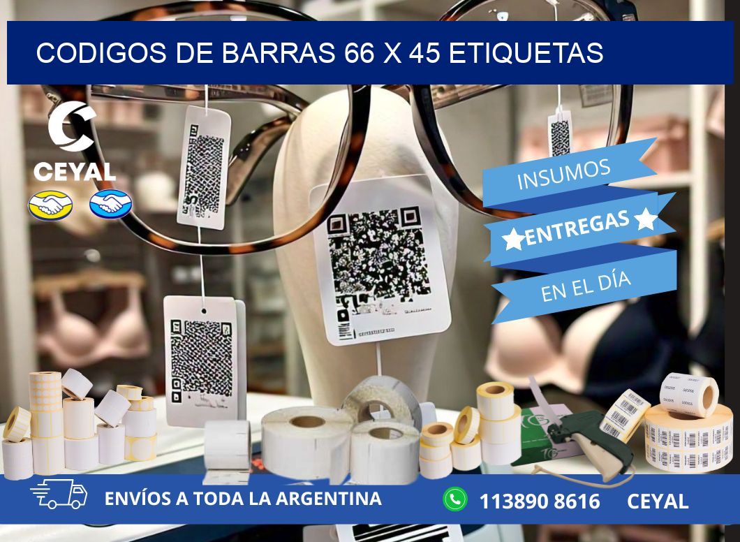 codigos de barras 66 x 45 etiquetas