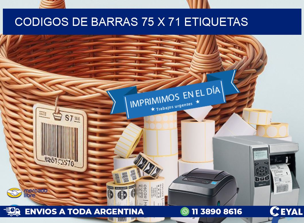 codigos de barras 75 x 71 etiquetas