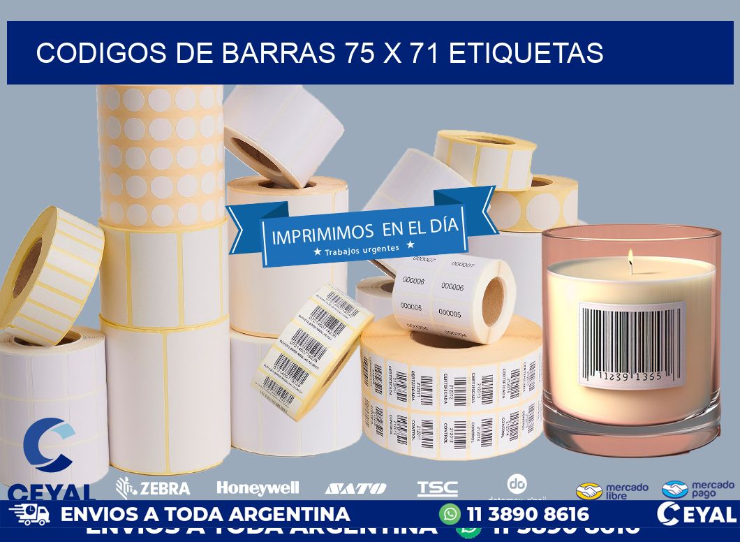 codigos de barras 75 x 71 etiquetas