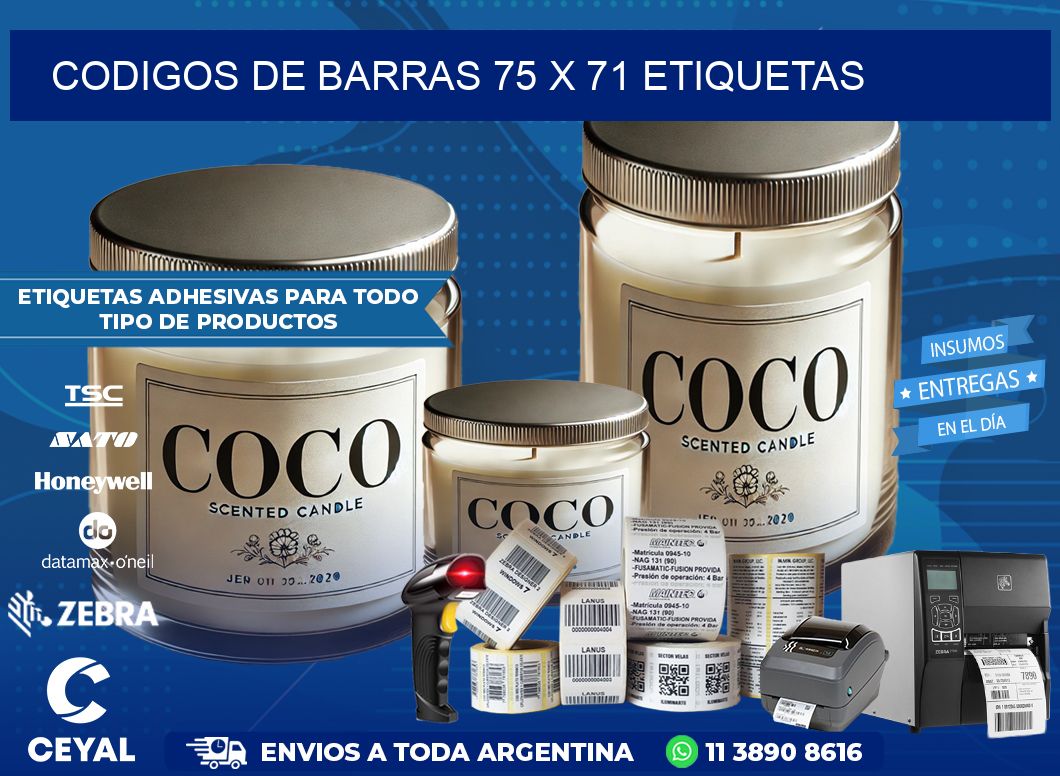 codigos de barras 75 x 71 etiquetas