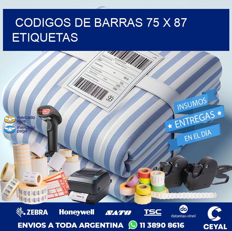 codigos de barras 75 x 87 etiquetas