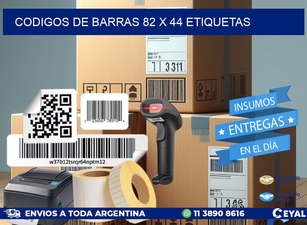 codigos de barras 82 x 44 etiquetas