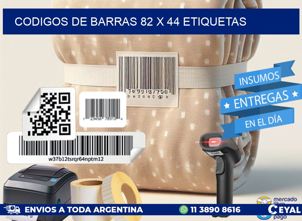 codigos de barras 82 x 44 etiquetas