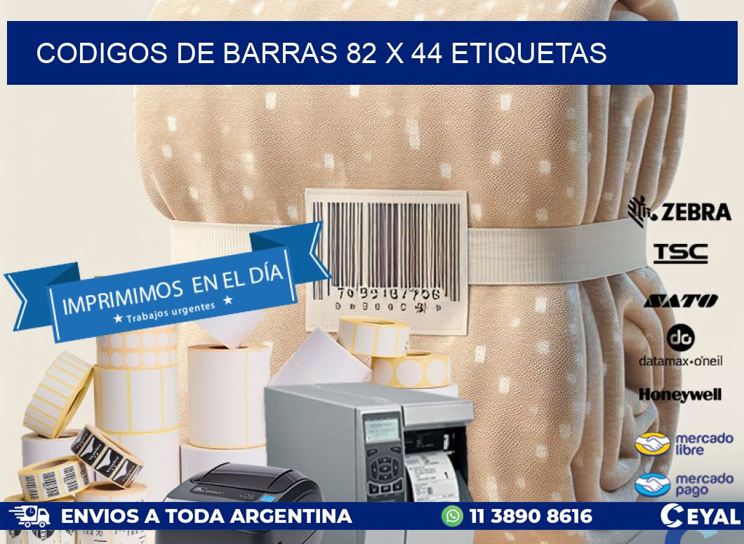codigos de barras 82 x 44 etiquetas