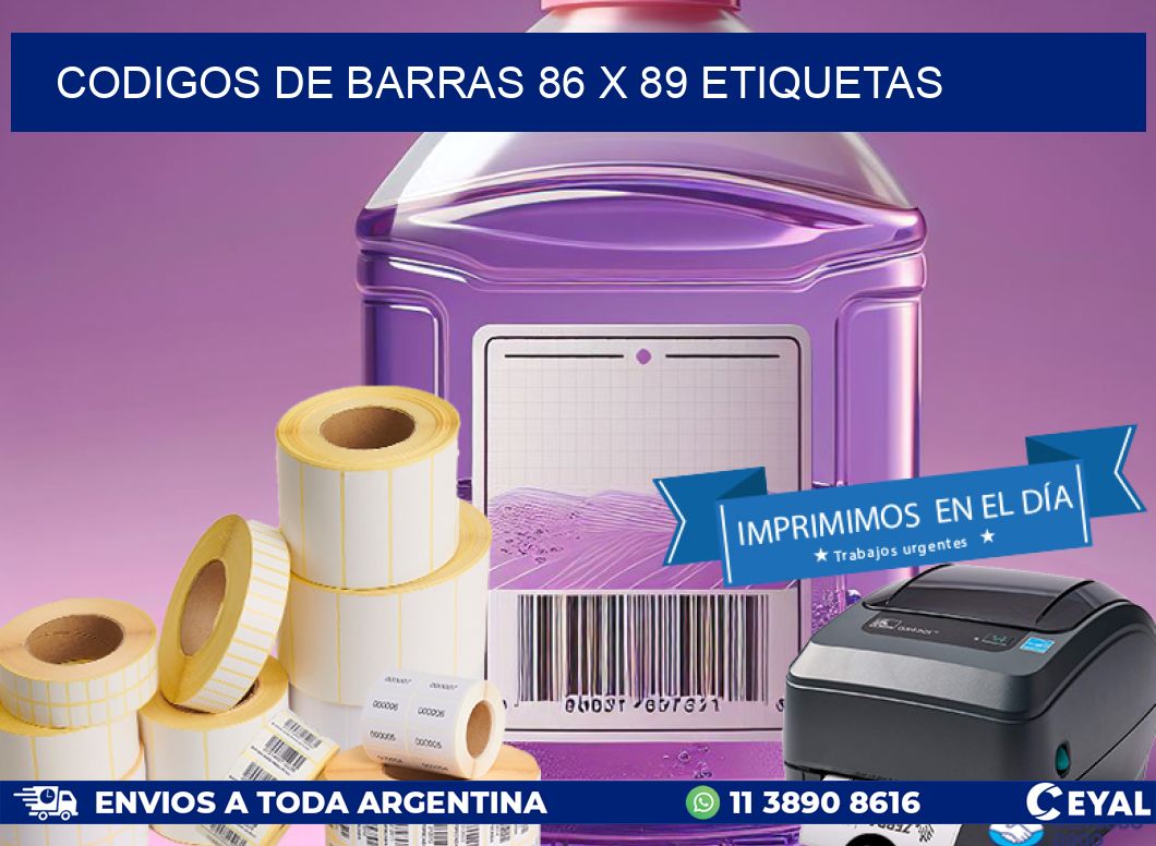 codigos de barras 86 x 89 etiquetas