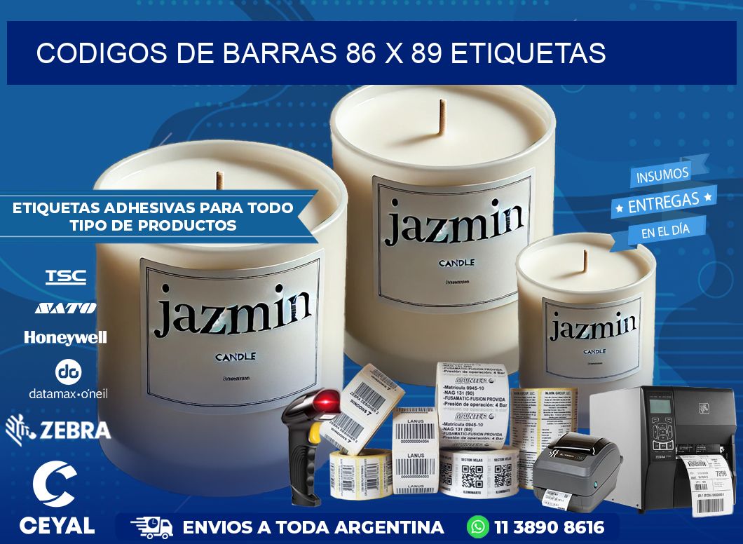 codigos de barras 86 x 89 etiquetas