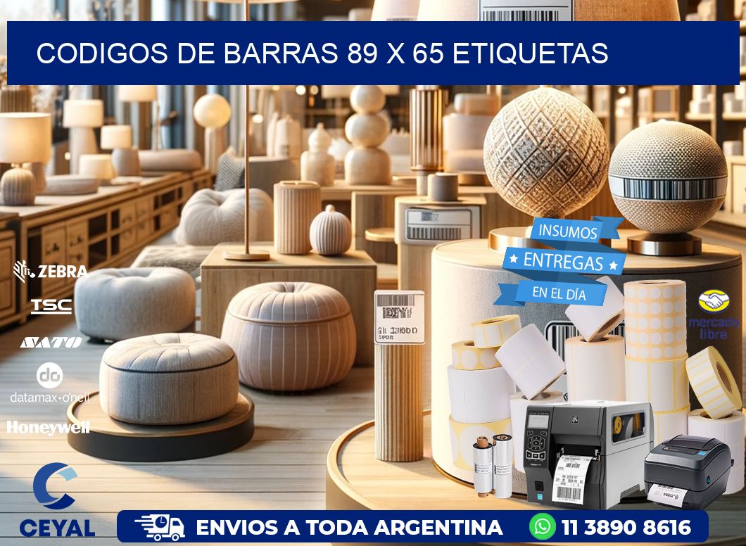 codigos de barras 89 x 65 etiquetas