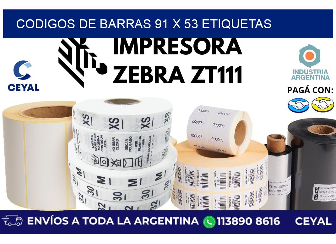 codigos de barras 91 x 53 etiquetas