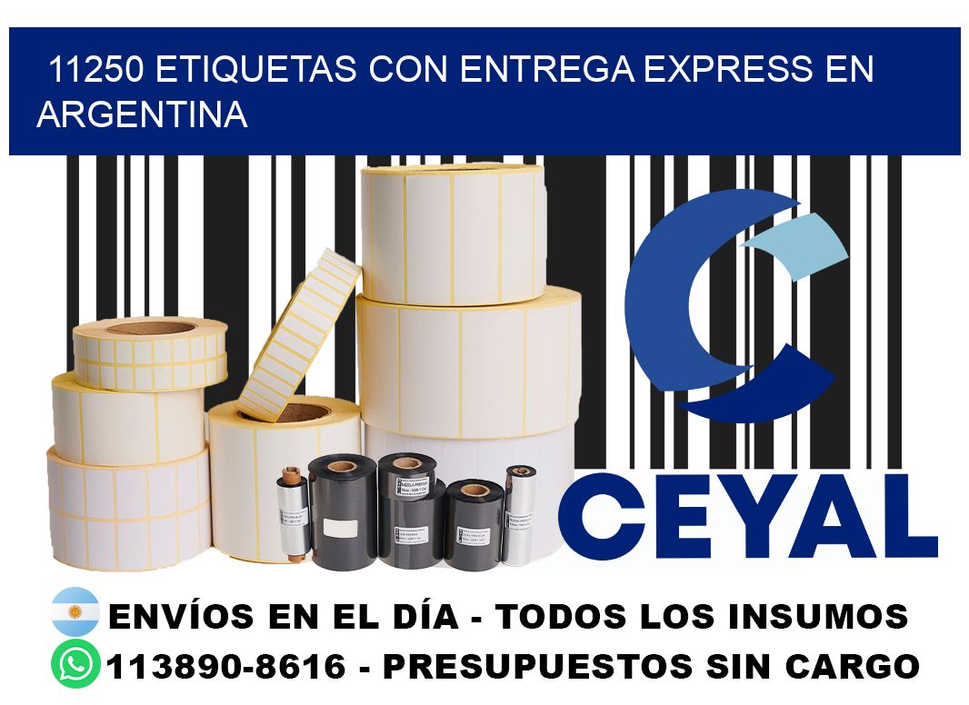 11250 Etiquetas con entrega express en Argentina