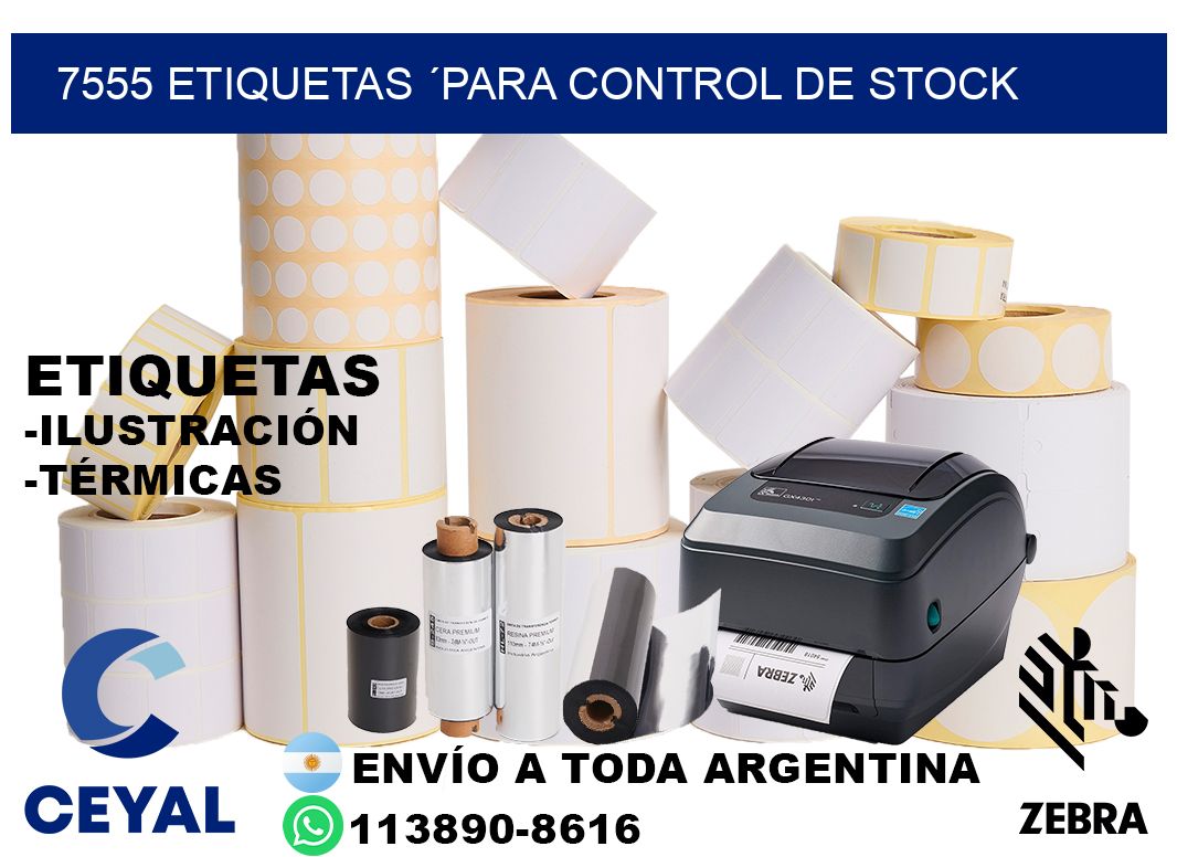 7555 Etiquetas ´para control de stock