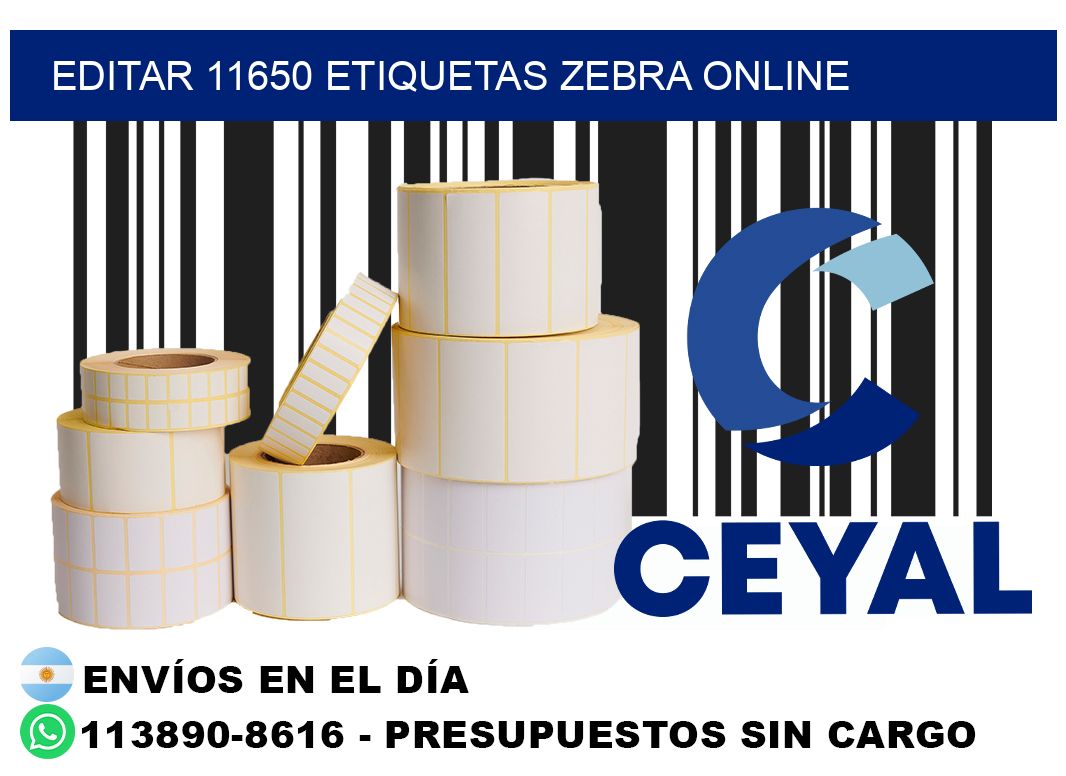 EDITAR 11650 ETIQUETAS ZEBRA ONLINE
