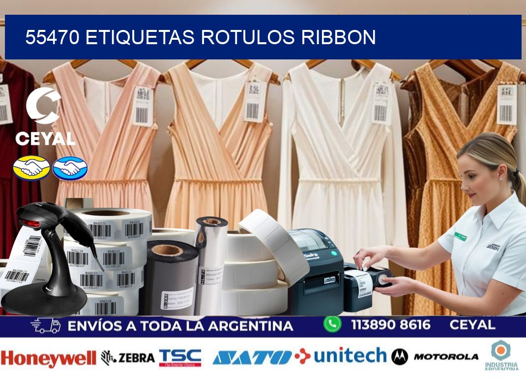 55470 Etiquetas rotulos ribbon