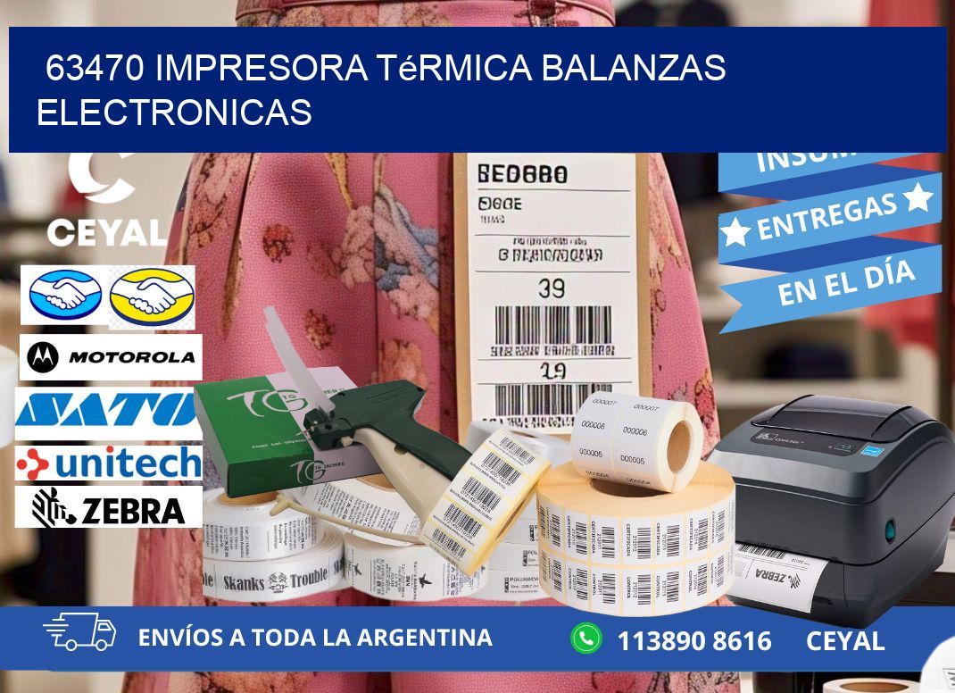 63470 impresora térmica balanzas electronicas