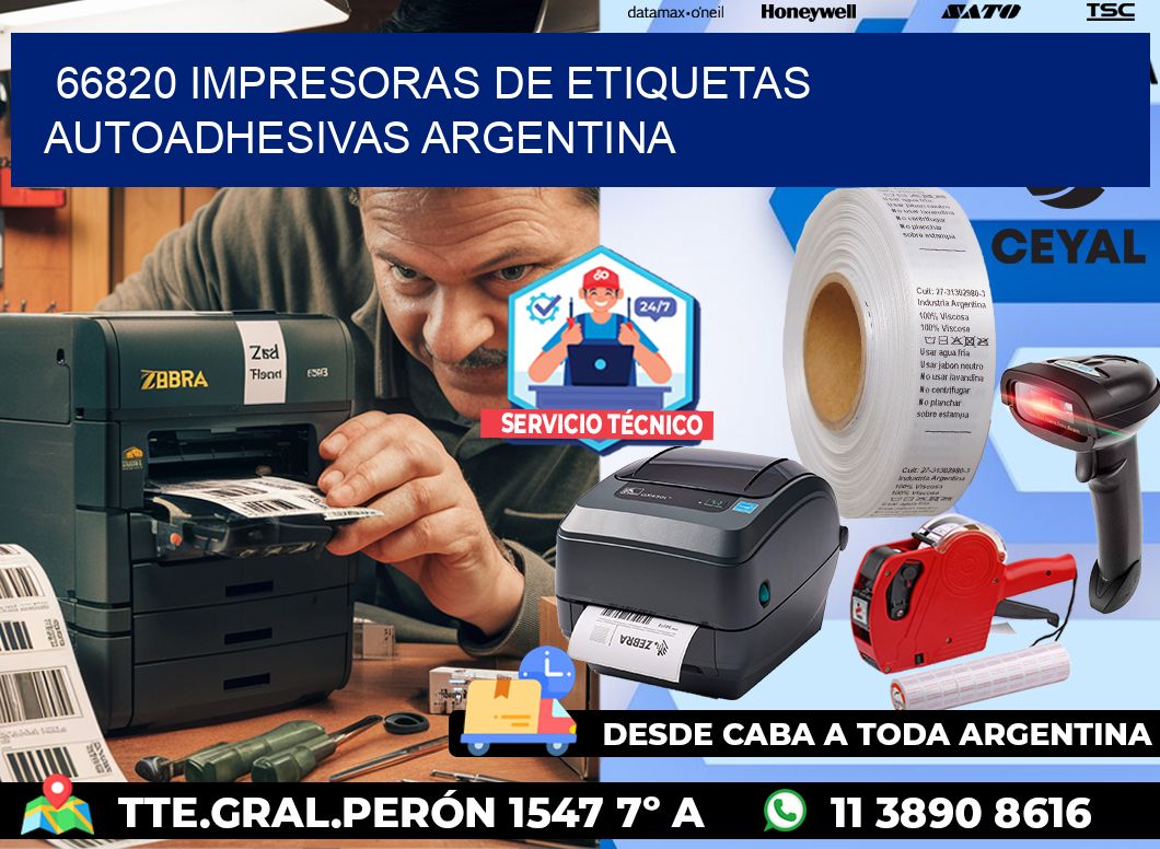 66820 Impresoras de etiquetas autoadhesivas argentina