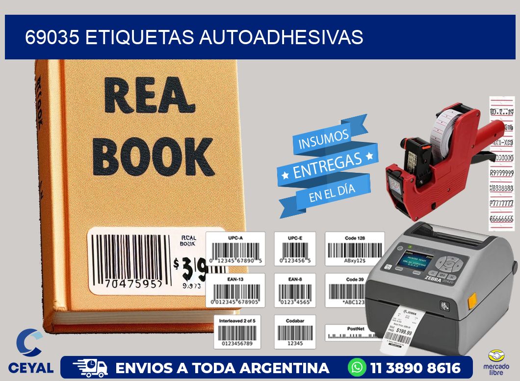 69035 Etiquetas autoadhesivas