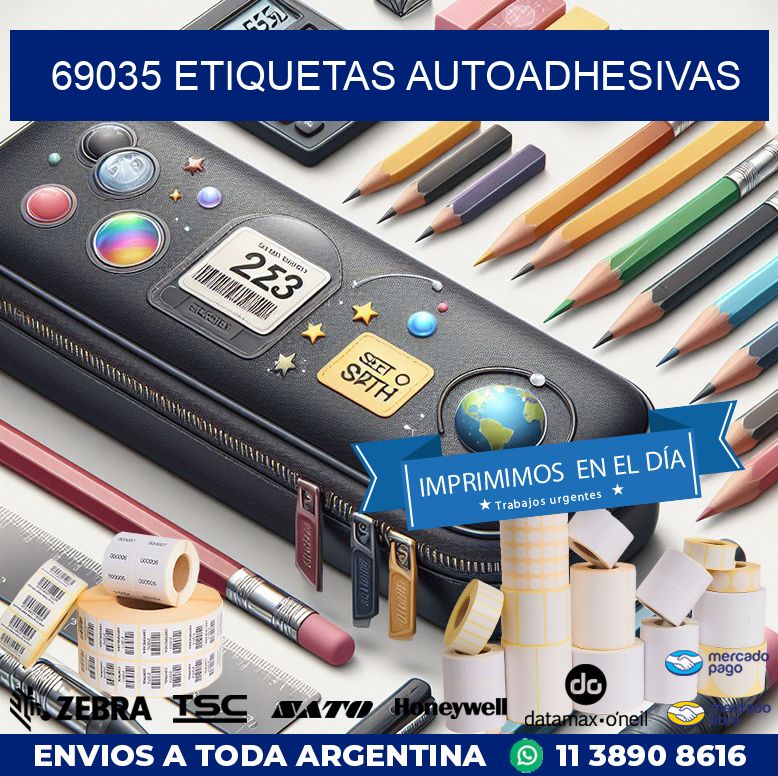 69035 Etiquetas autoadhesivas