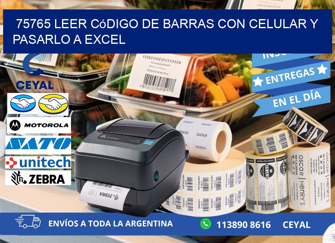 75765 Leer código de barras con celular y pasarlo a Excel