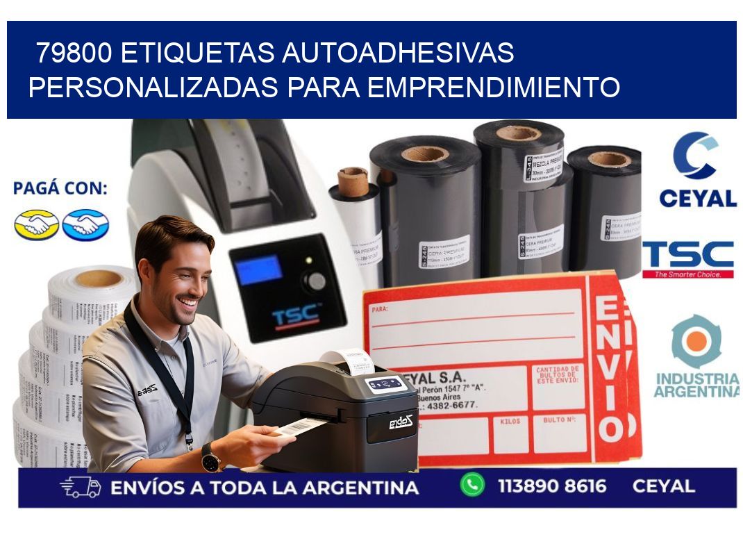 79800 etiquetas autoadhesivas personalizadas para emprendimiento