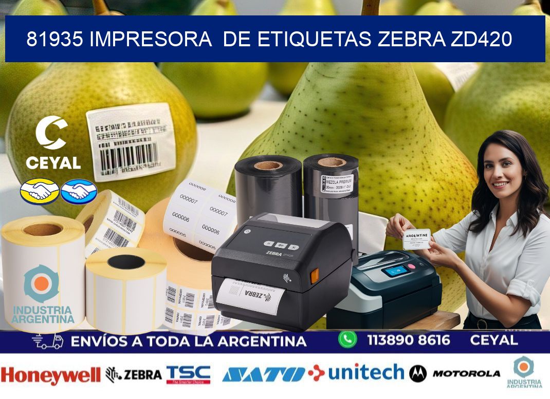 81935 impresora  de etiquetas Zebra ZD420